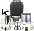 Through The Attic Kit with Spark Guard Chimney Cap for 6 Diameter 304 Stainless Steel Class-A Double Wall Chimney Pipe S2523