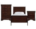 Twin Panel 3PC Bedroom Set in Cherry P703030