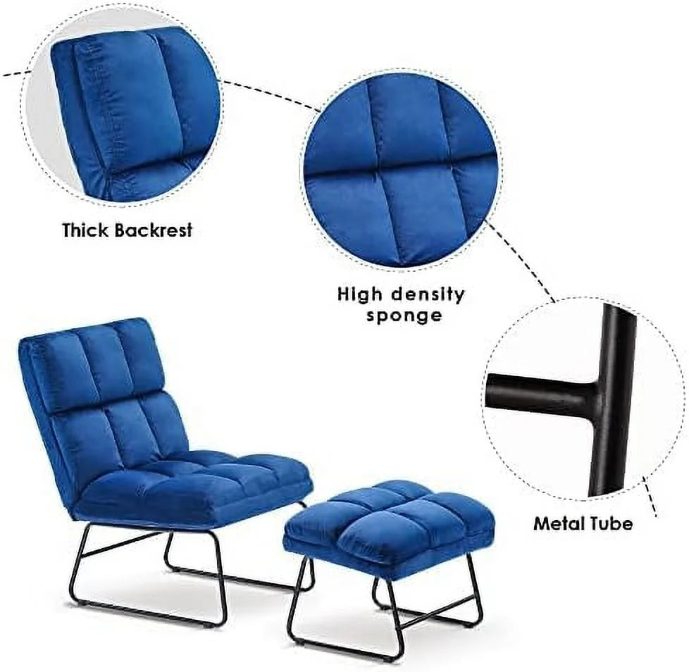 Dark Grey Velvet 2-Seater Armless Loveseat Sofa D305022