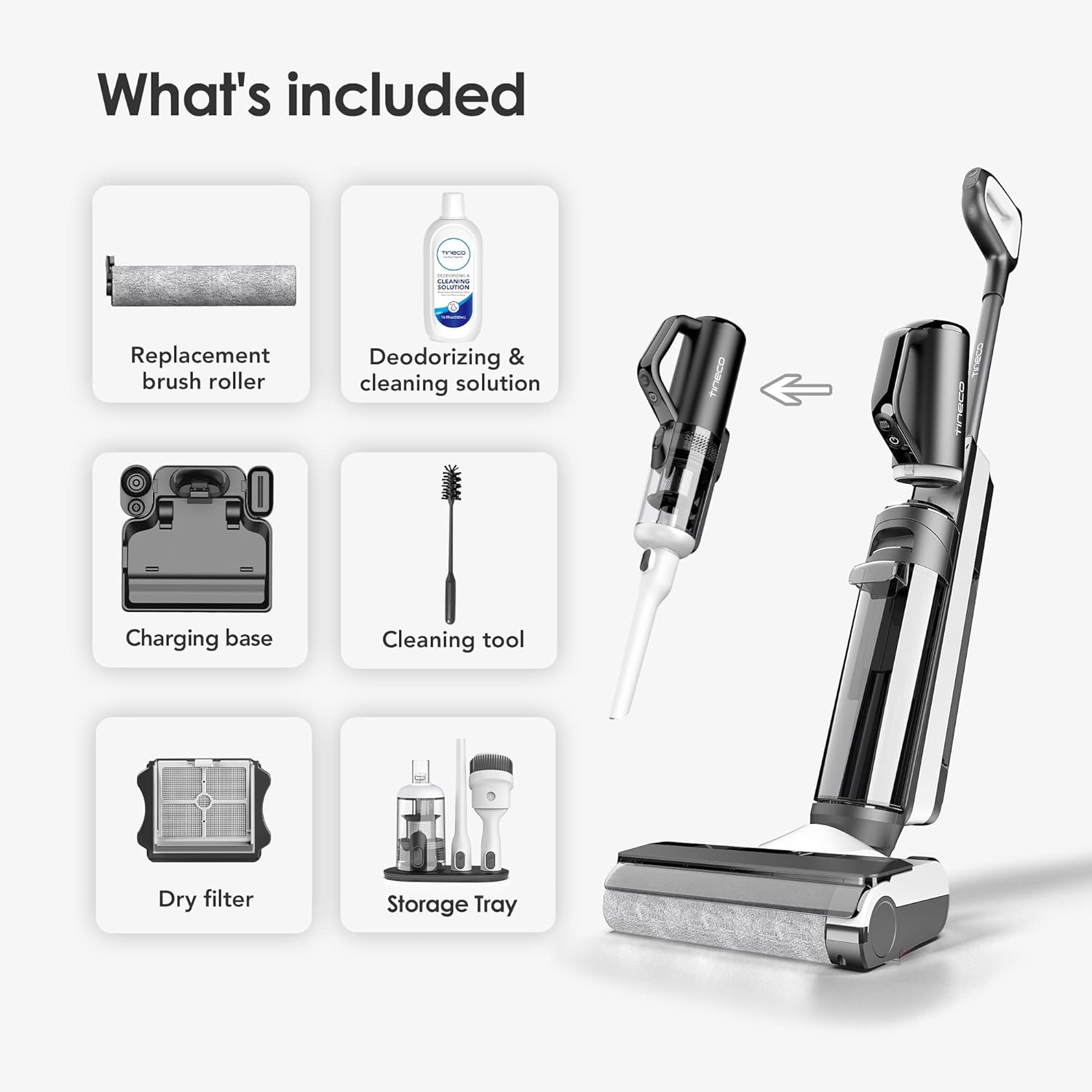 Cordless 2-in-1 Wet Dry Vacuum Cleaner and Handheld Mop P4111