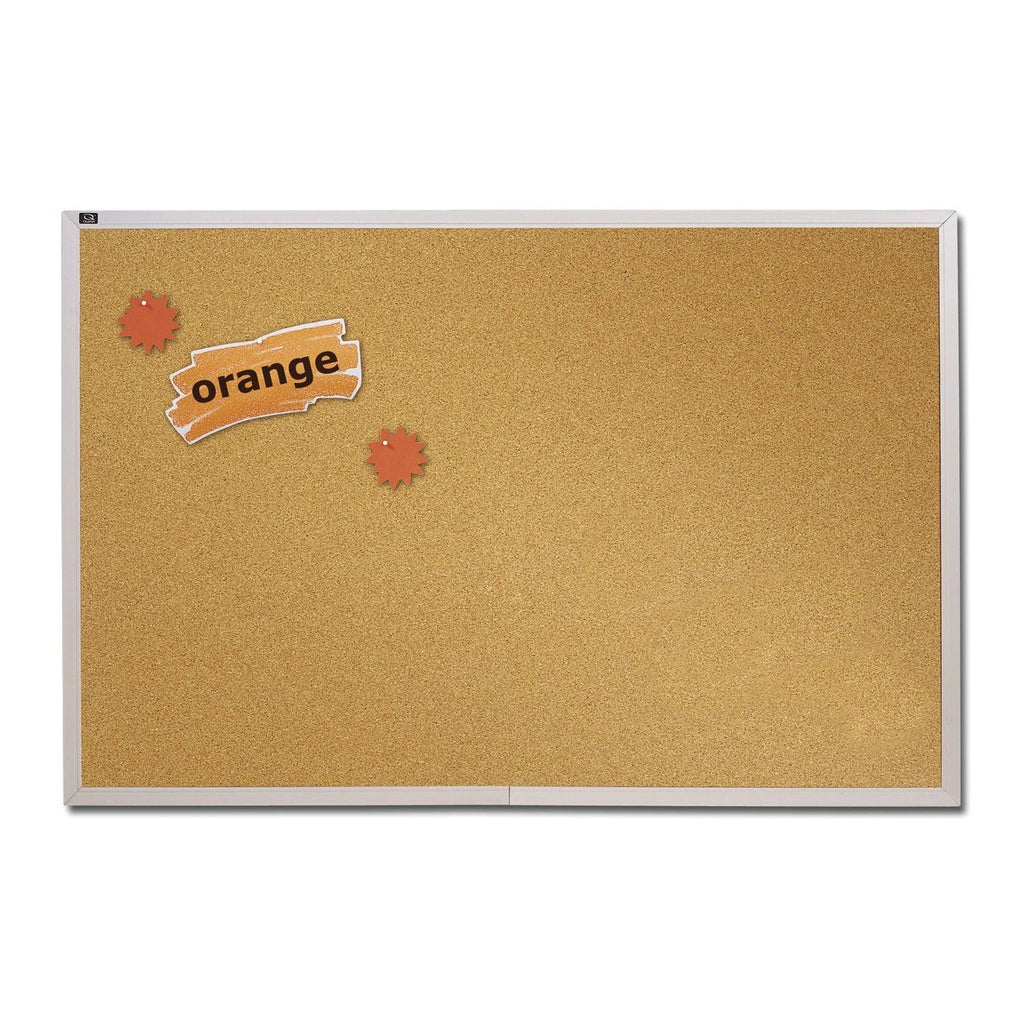 Natural Cork Bulletin Board with Aluminum Frame I5221