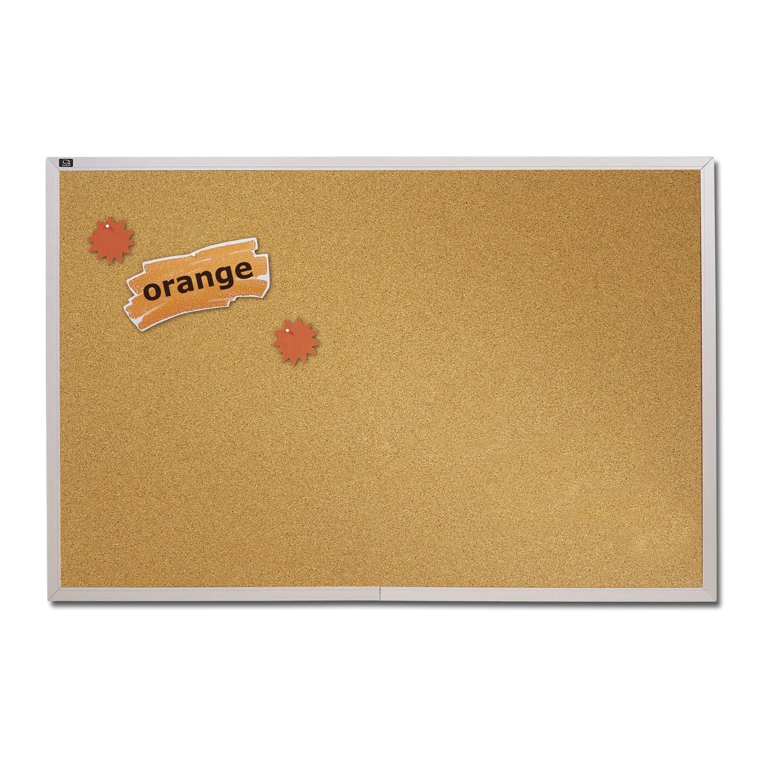 Natural Cork Bulletin Board with Aluminum Frame I5221
