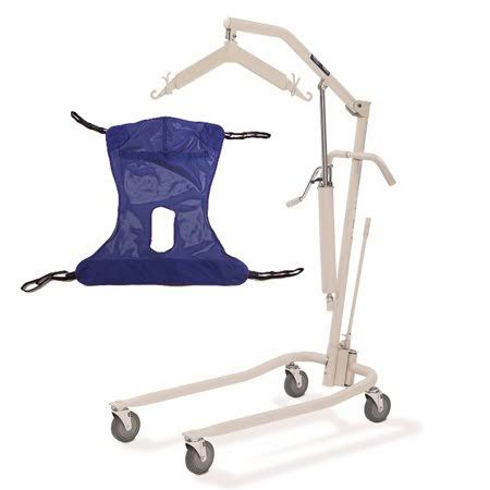 Personal Hydraulic Patient Body Lift Kit with Full Body Mesh Sling W1838