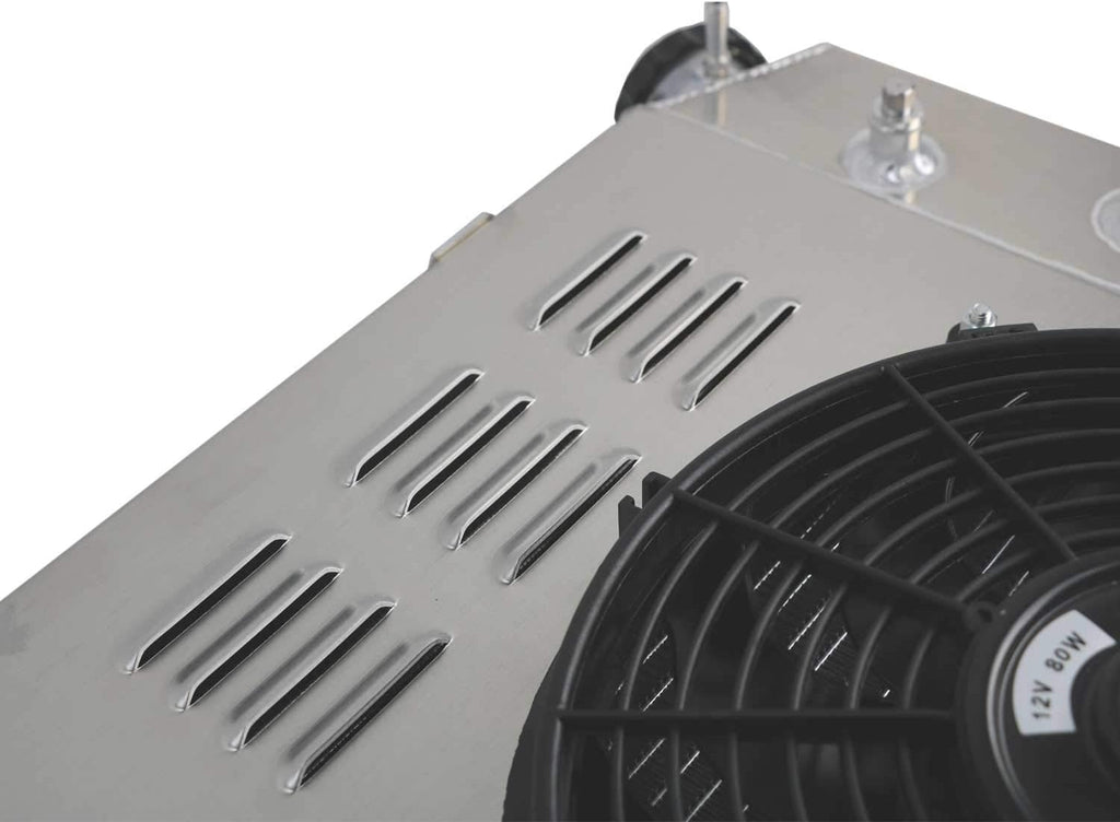 3 Row Core Radiator with Shroud Fans for Chevrolet GMC Pickup Truck P63866