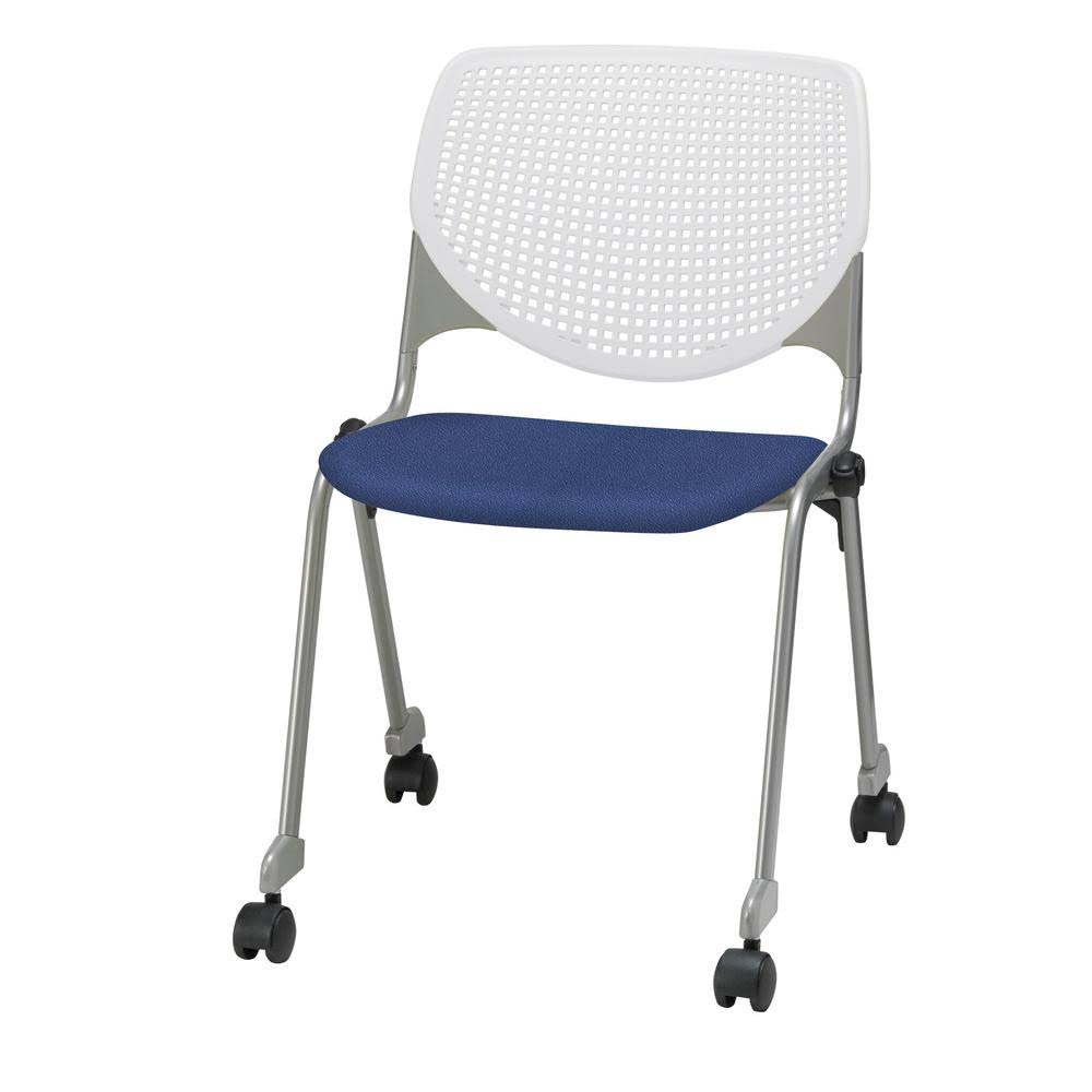 Poly Caster Stack Chair with Perforated Back A5908