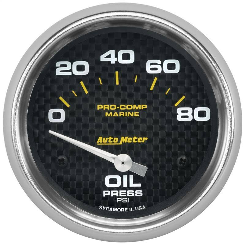 2 5/8in 80PSI Electric Oil Pressure Gauge E4286