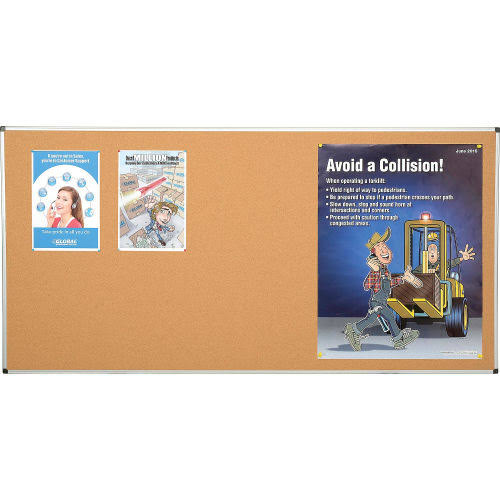 Large Cork Bulletin Board with Aluminum Frame Y189781
