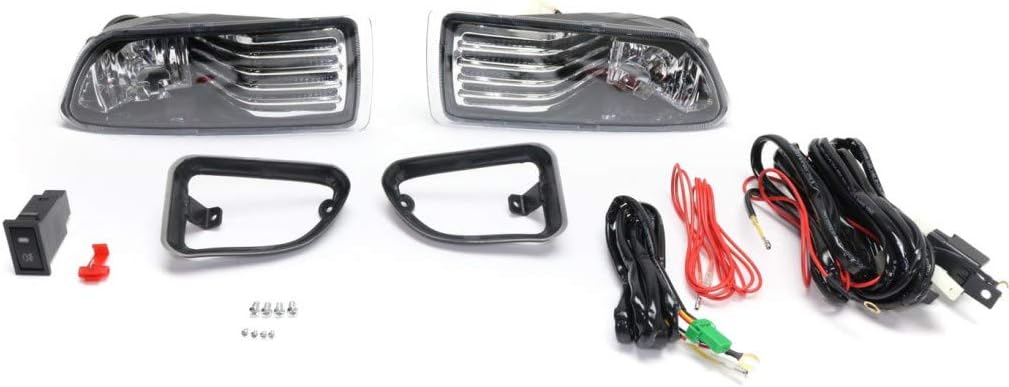 Pair Halogen Fog Light Assembly with Clear Lens J246196