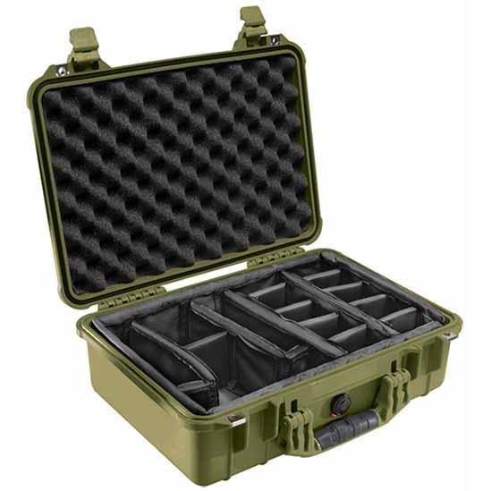 Olive Drab Green Waterproof Case with Padded Dividers N936702