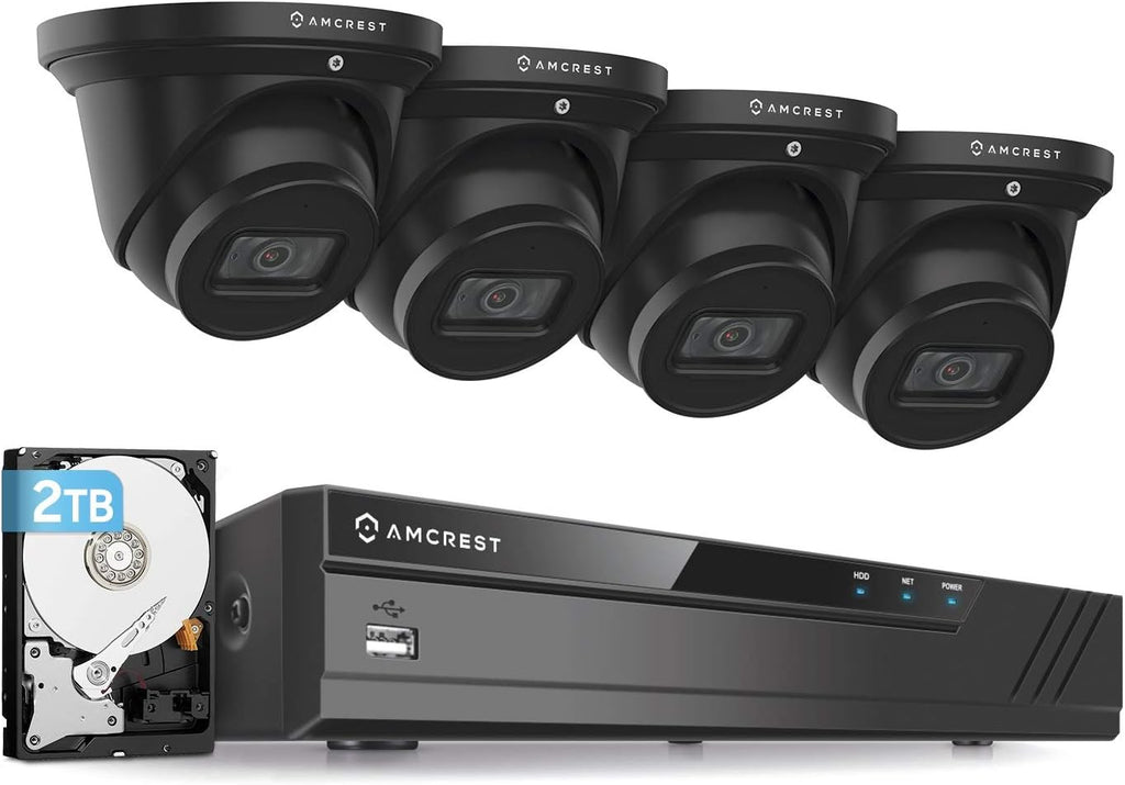 4K 8CH 8MP Weatherproof IP67 Security Camera System with 4X 4K 8-Megapixel Cameras K2262