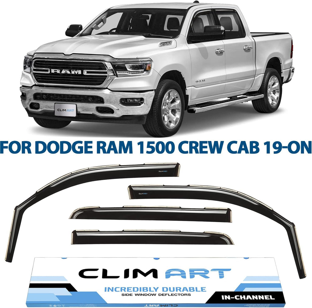 Dark Smoke 4 pcs In-Channel Window Deflectors C581621