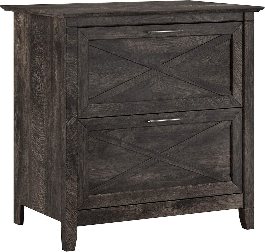 2 Drawer Lateral File Cabinet in Washed Gray F96501