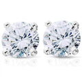 3/4ct Diamond Studs Earrings 14K White Gold I895