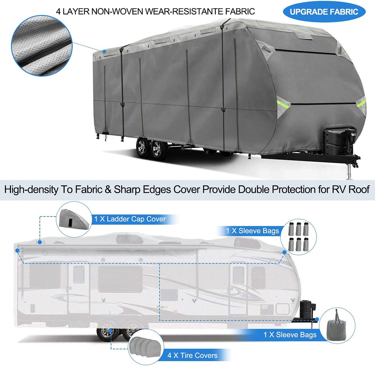 27-30 Non-Woven Fabric Waterproof RV Cover Z779