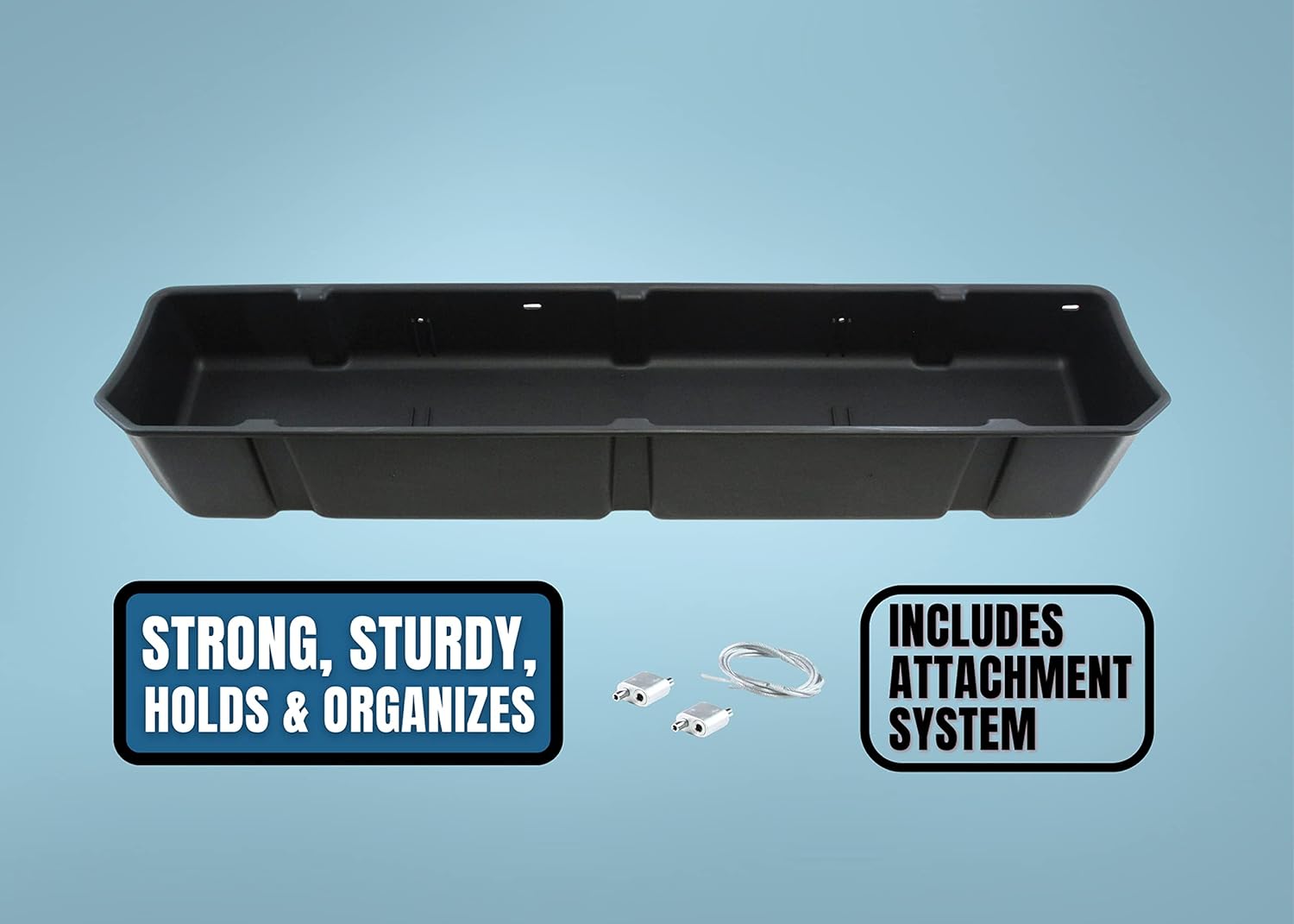 Under Seat Storage Box for Ford F-150 SuperCrew and SuperDuty Crew Cab A6223