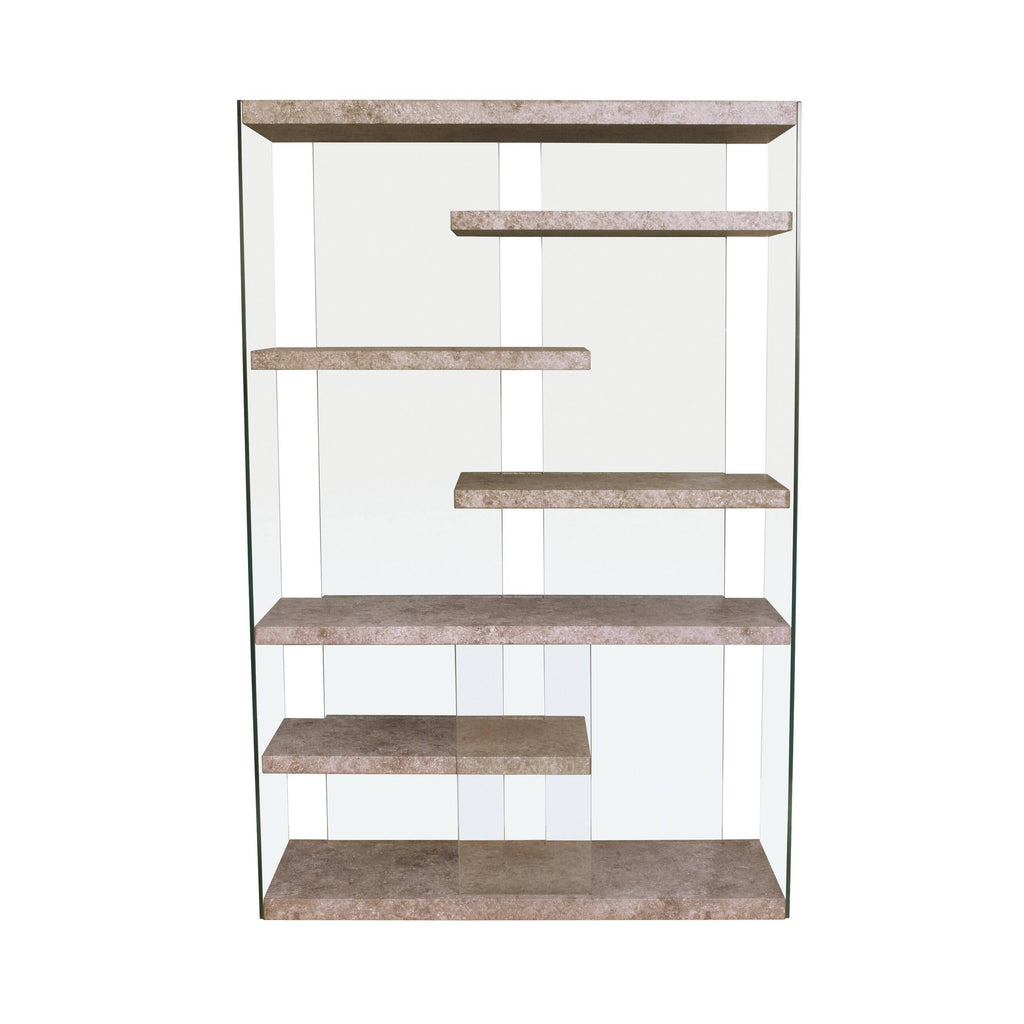 Clear Glass Bookcase Q5549