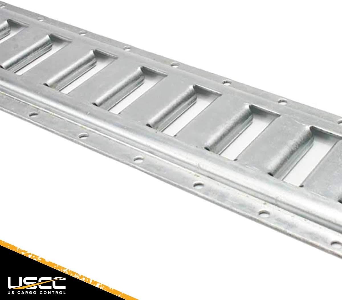 Horizontal E Track Rail Galvanized Finish 12 Gauge Steel 4 Pack H181822