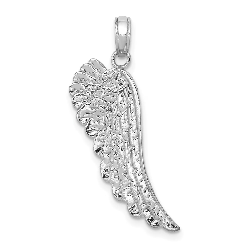 14K White Gold Angel Wing Pendant M868947