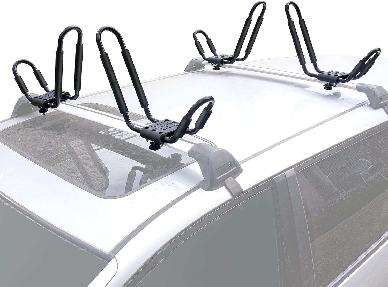 Black Rooftop Kayak Rack 4pcs/Set S43720
