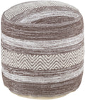 Beige Cotton Pouf C92291