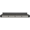 Black 48 Port CAT 6 Steel Patch Panel C966849