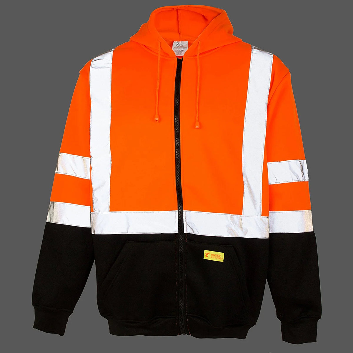 ANSI Class 3 High Visibility Full Zip Hooded Sweatshirt Y3162