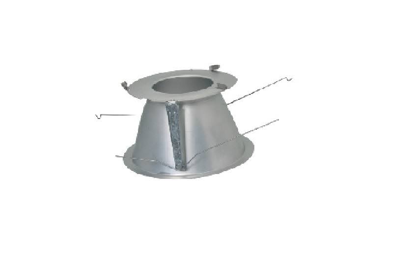 Recessed Commercial 8x22 Baffle Reflector, Rotatable Wall Wash with Linear Spread Lens, White Baffle Finish, Black L170977