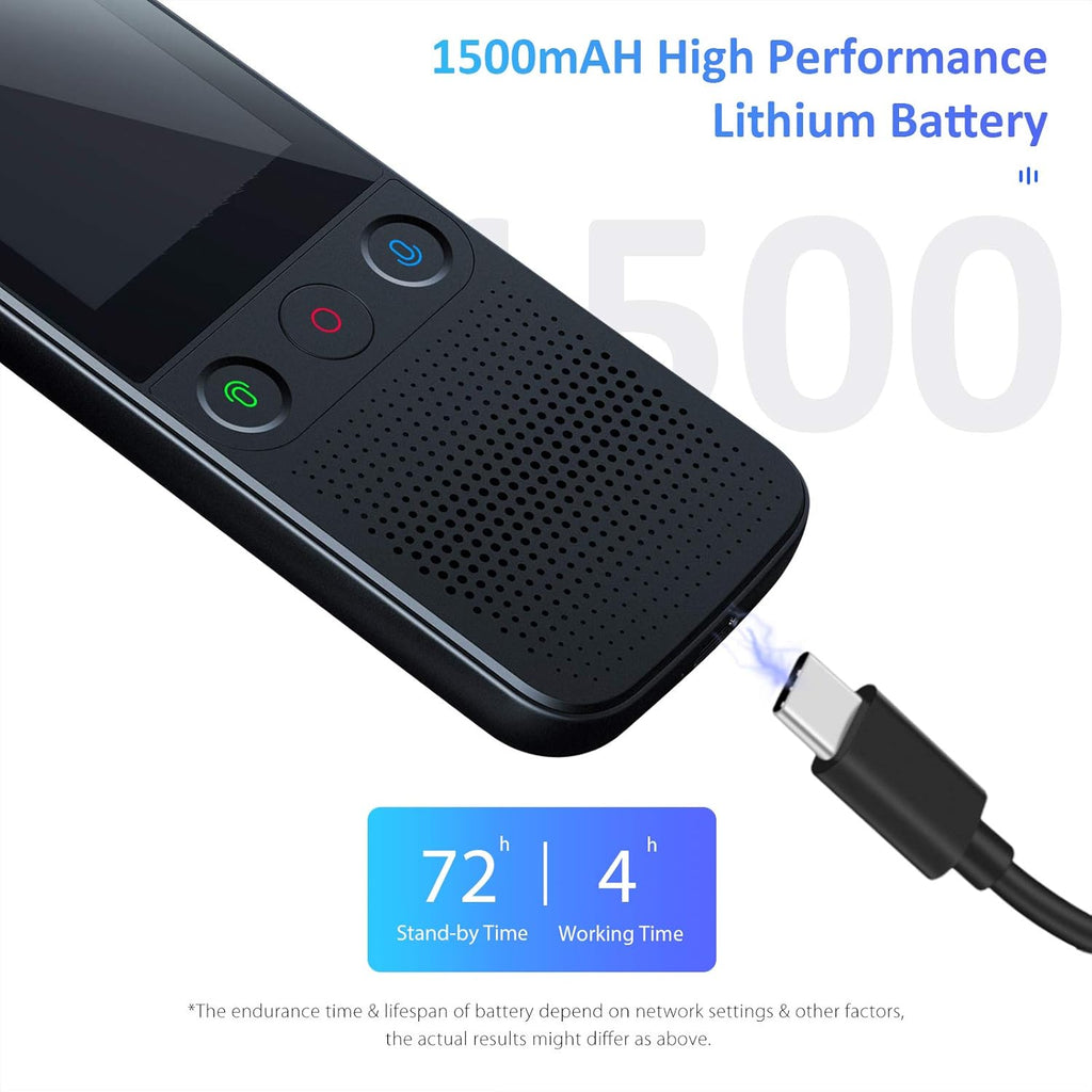 Two Way Real Time WiFi Translator Device Pack of 2 O6417