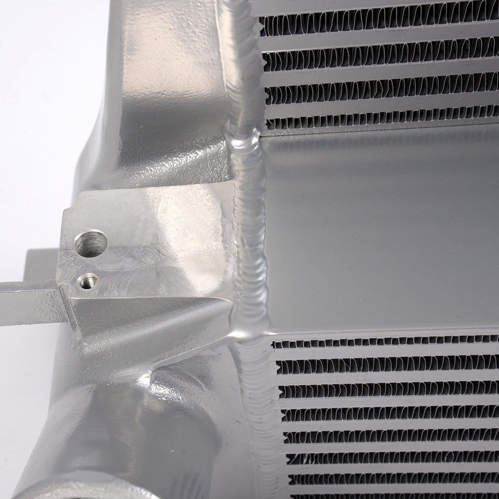 Aluminum Front Mount Intercooler for Ford Mustang 2.3L EcoBoost 2015 2016 2017 Silver Y508844