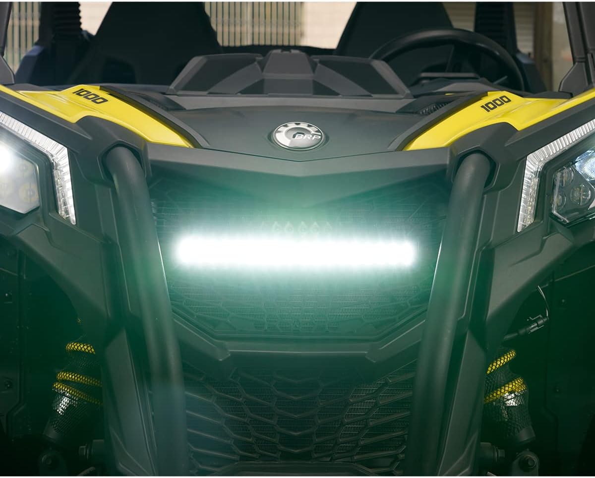 Front Mesh Grill with LED Light Bar for Maverick Trail E50017