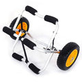 1.5mm Aluminum Alloy Transport Kayak Canoe Boat Carrier Trolley Cart, Size: 10, Silver W3899