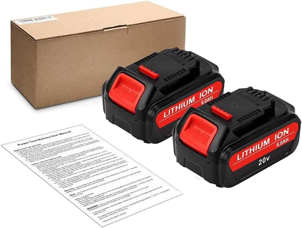 6.0Ah Replacement Battery 20V Max Lithium 2-P Pack G947