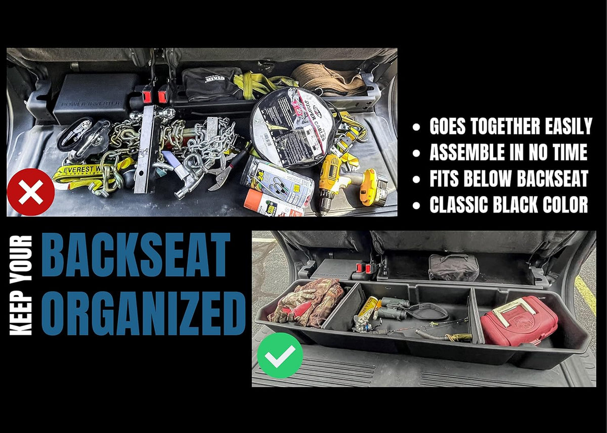 Under Seat Storage Box for Ford F-150 SuperCrew and SuperDuty Crew Cab A6223