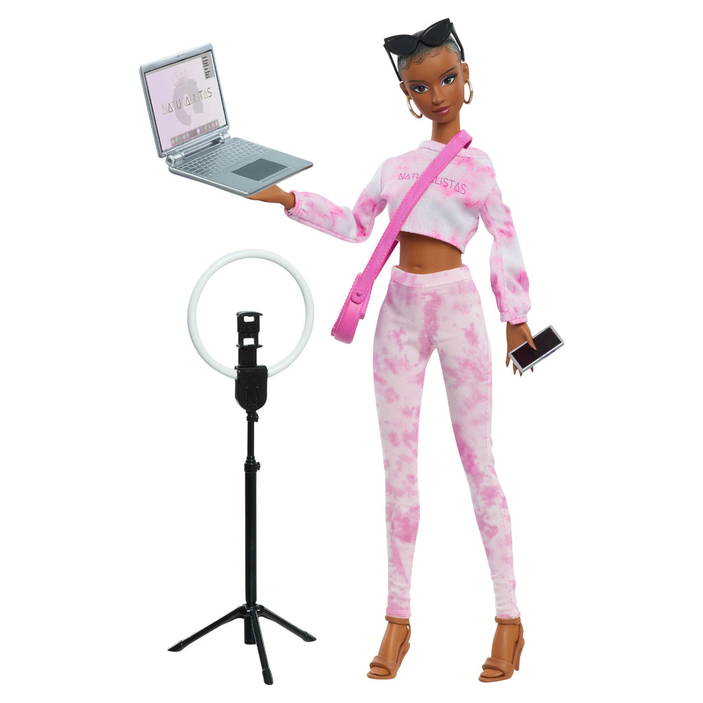 11.5-inch Fashion Doll with 4B Textured Hair, Medium Brown Skin Tone V630463