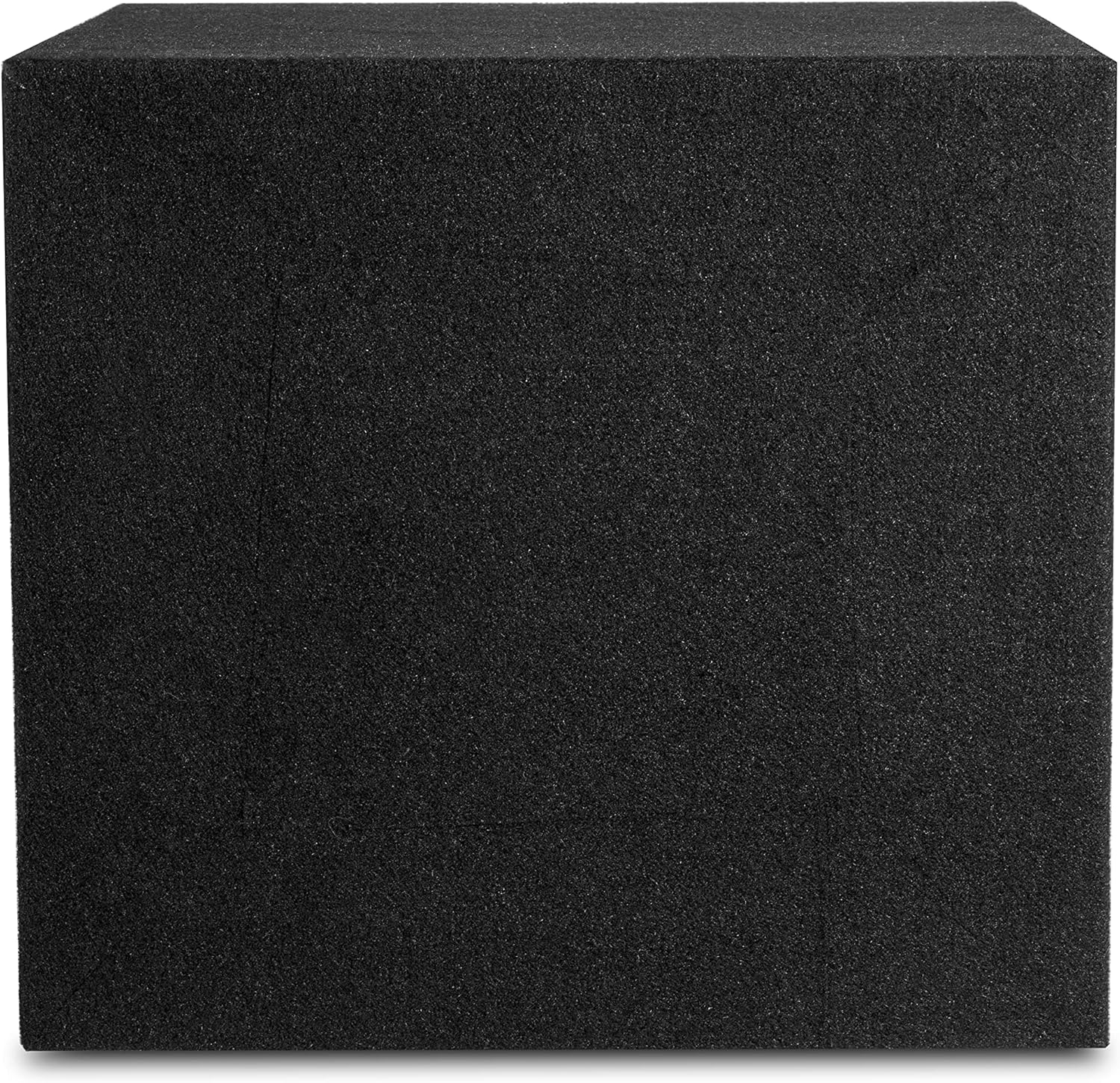 Single 12” Sealed MDF Black Carpeted Subwoofer Enclosure V559941