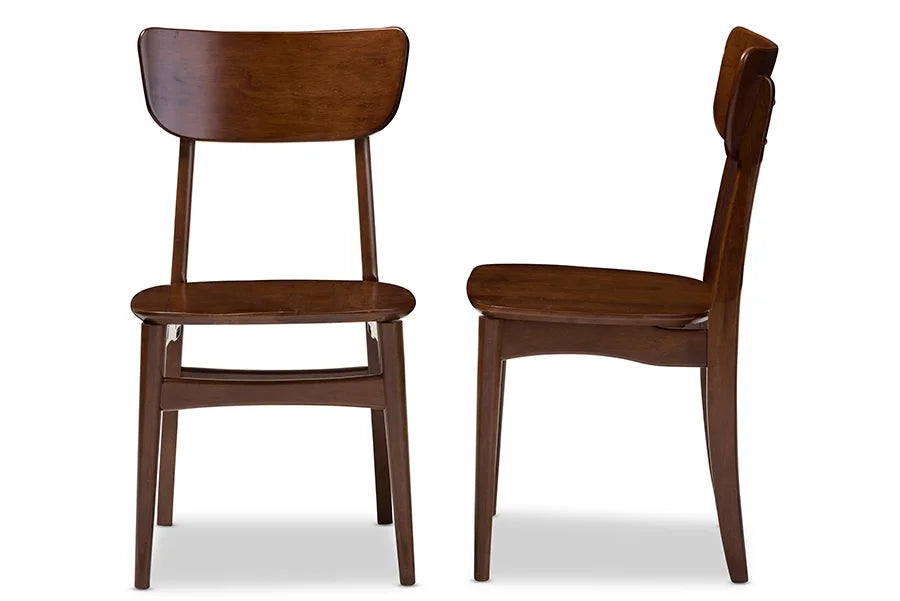 Dark Walnut Bent Wood Dining Side Chair (Set of 2) U7216