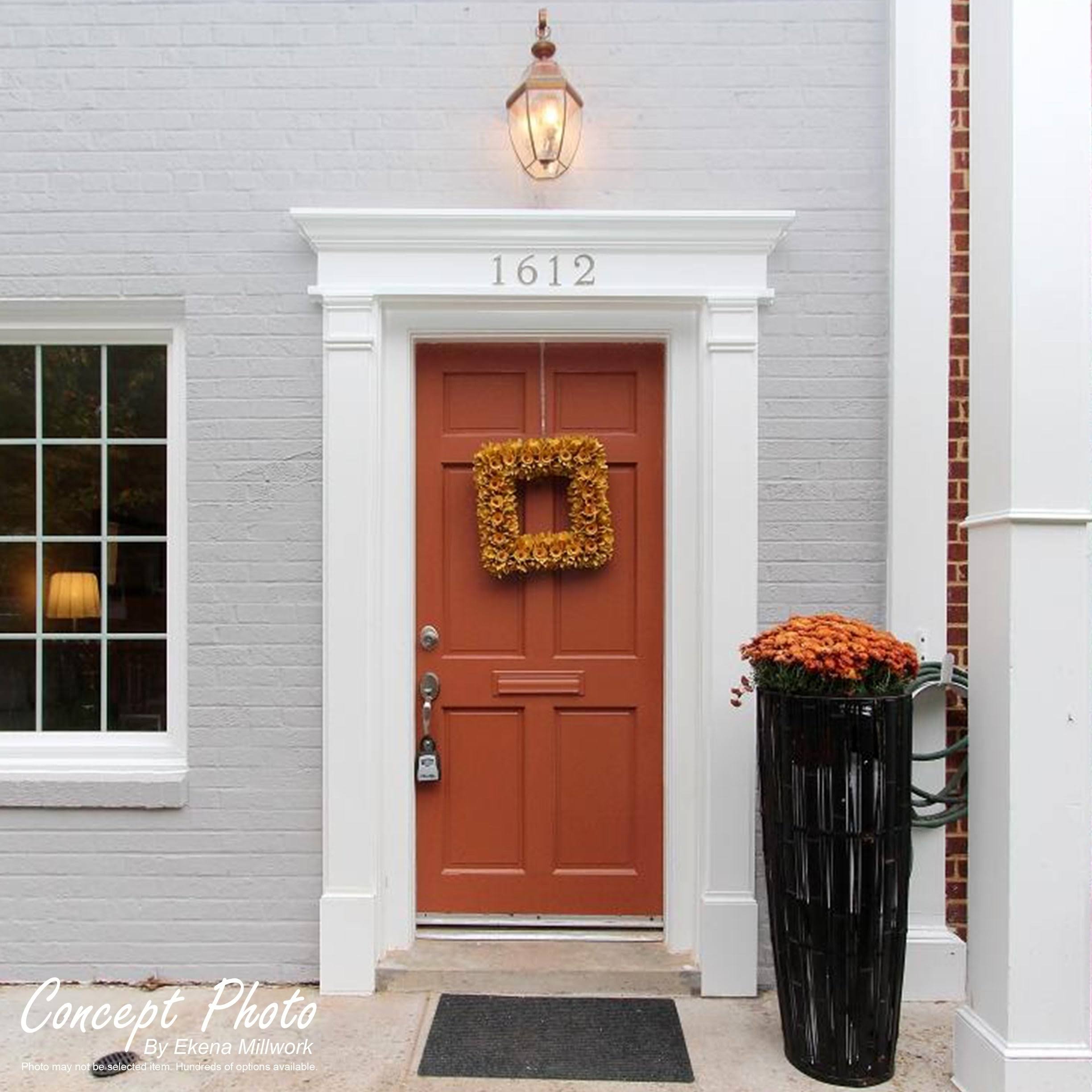 Flat Panel PVC Pilaster with Capital and Base (Pair) S98104
