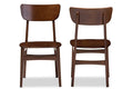 Dark Walnut Bent Wood Dining Side Chair (Set of 2) U7216
