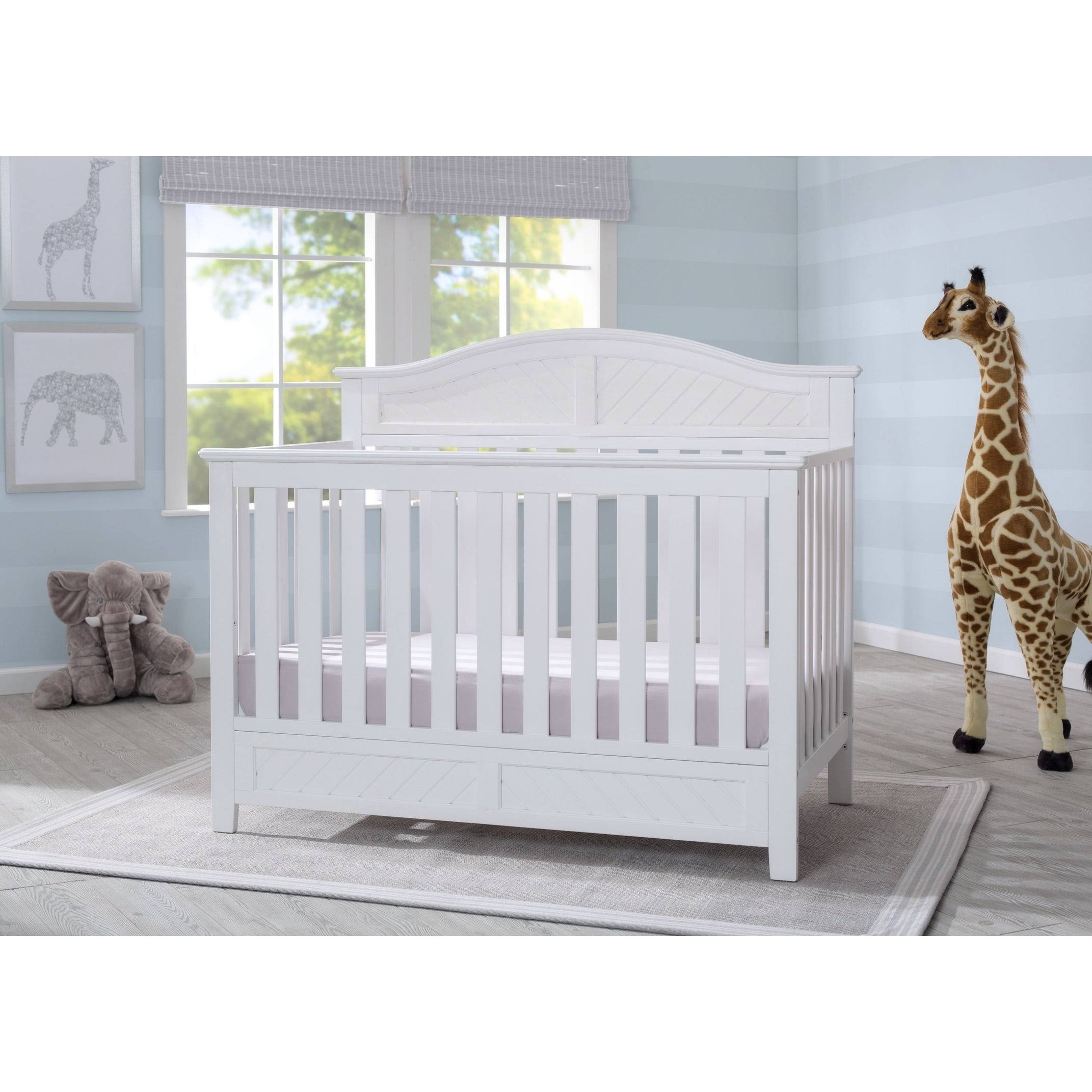 4-in-1 Convertible Crib, Bianca White C53201