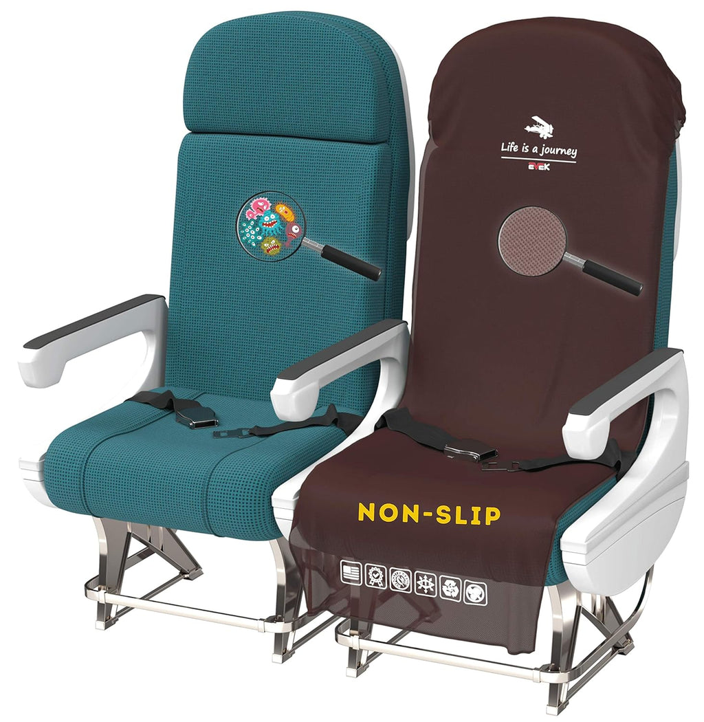 2pcs Disposable/Reusable Hygienic Airplane Seat Covers (Purple, 2-Pack) B4318