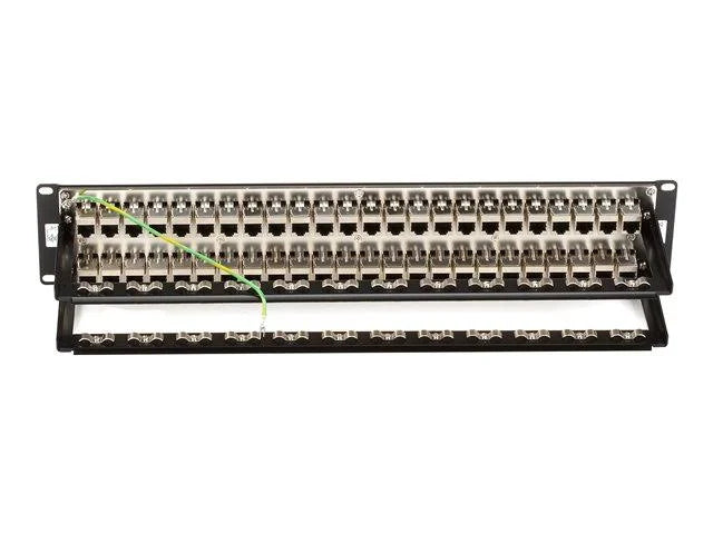 Black 48 Port CAT 6 Steel Patch Panel C966849