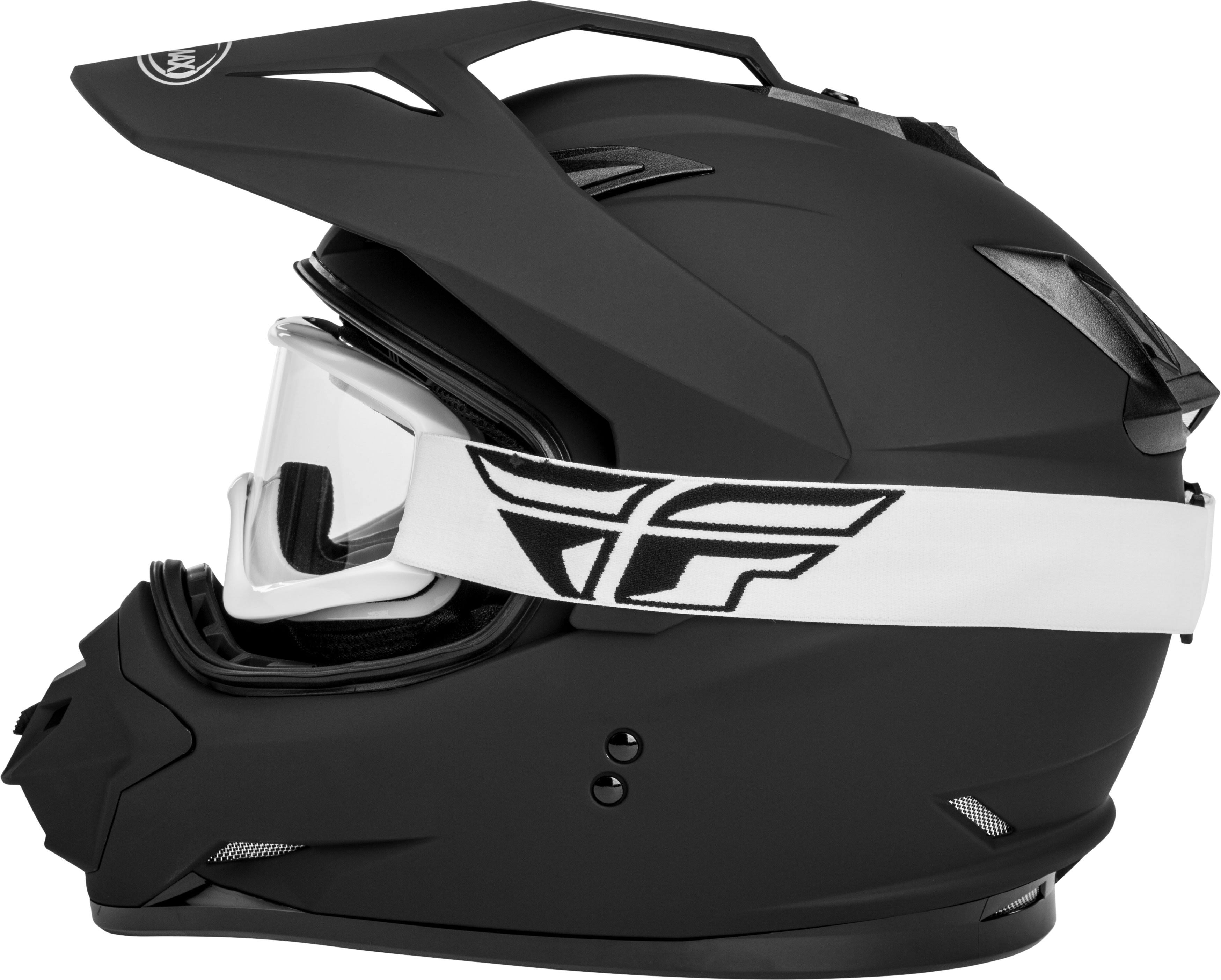 Matte Black Dual-Sport Snow Helmet P40517