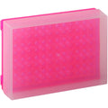 96 Well Prep Rack with Cover, Fluorescent Pink X855