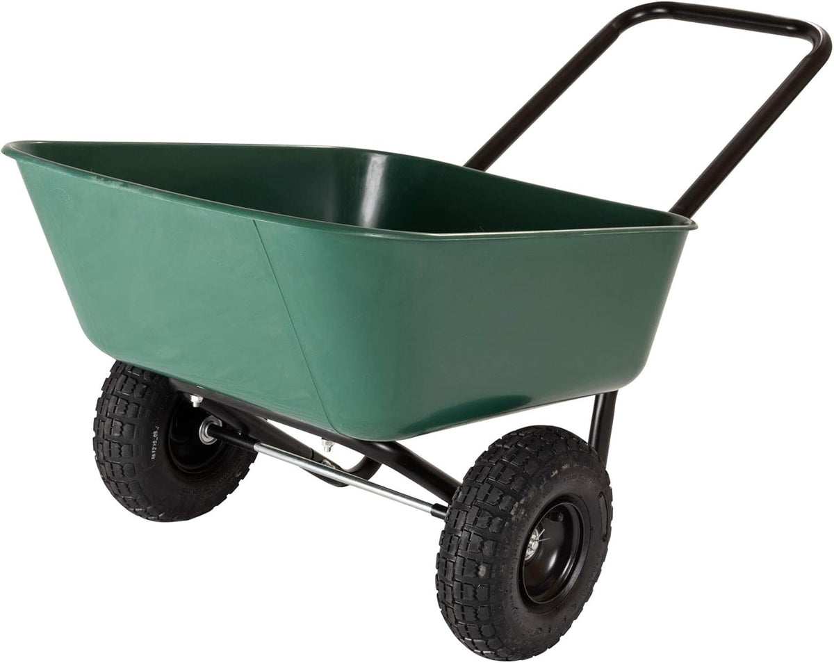 Dual-Wheel Wheelbarrow Garden Cart M760