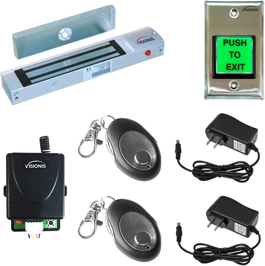 One Door Electromagnetic Lock Kit with Wireless Receiver and Remote A375448