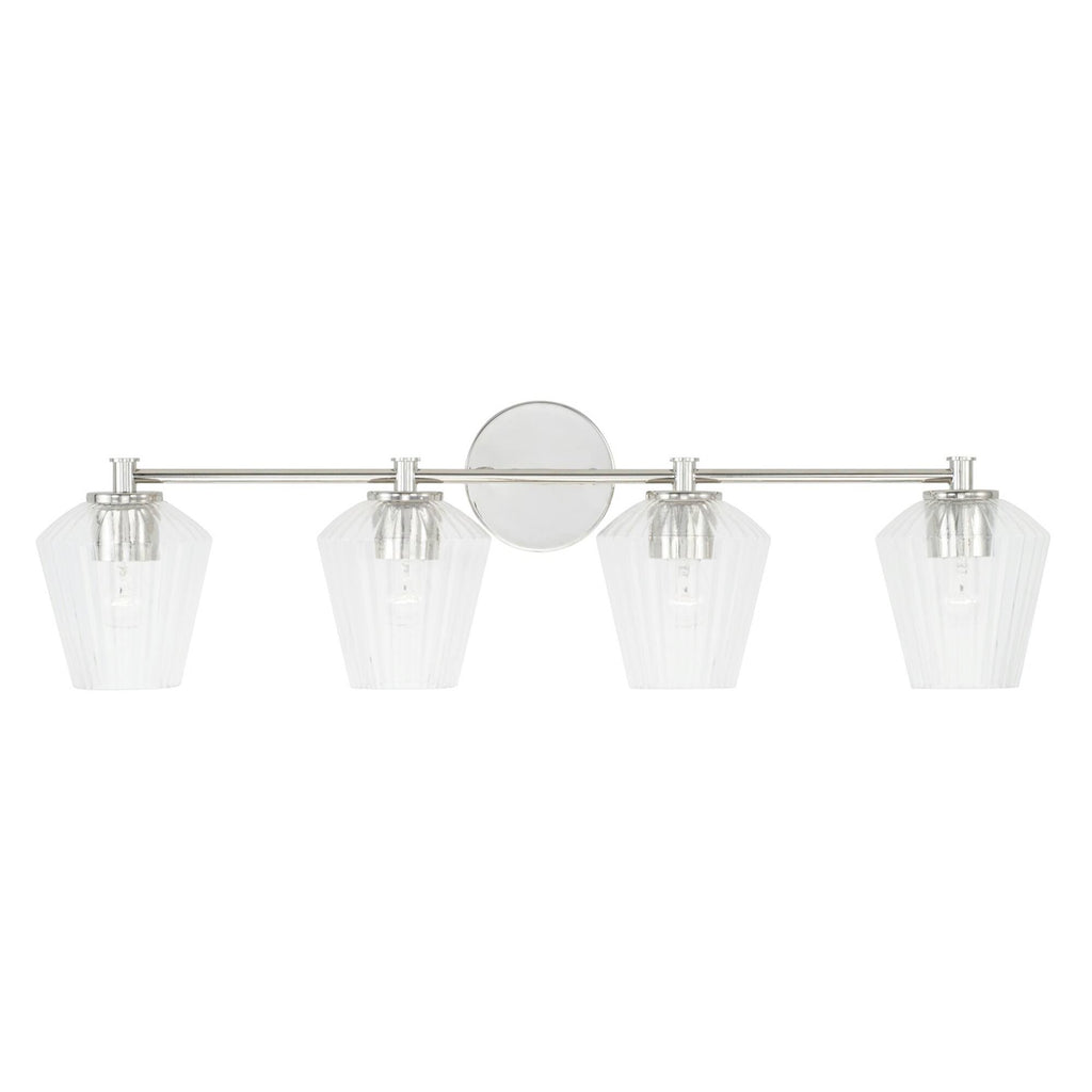 Matte Black 4 Light Bath Vanity K4117