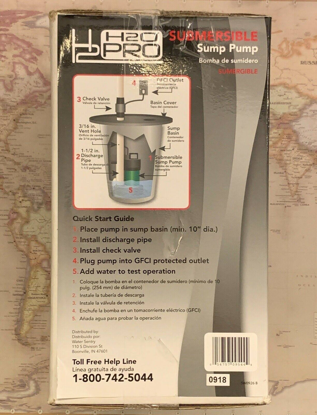 Cast Iron Submersible Sump Pump, 1/3-HP F687