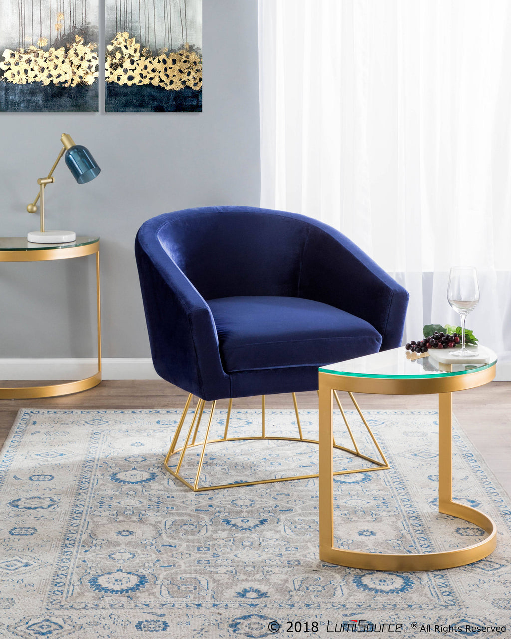 Royal Blue Tub Chair G62935