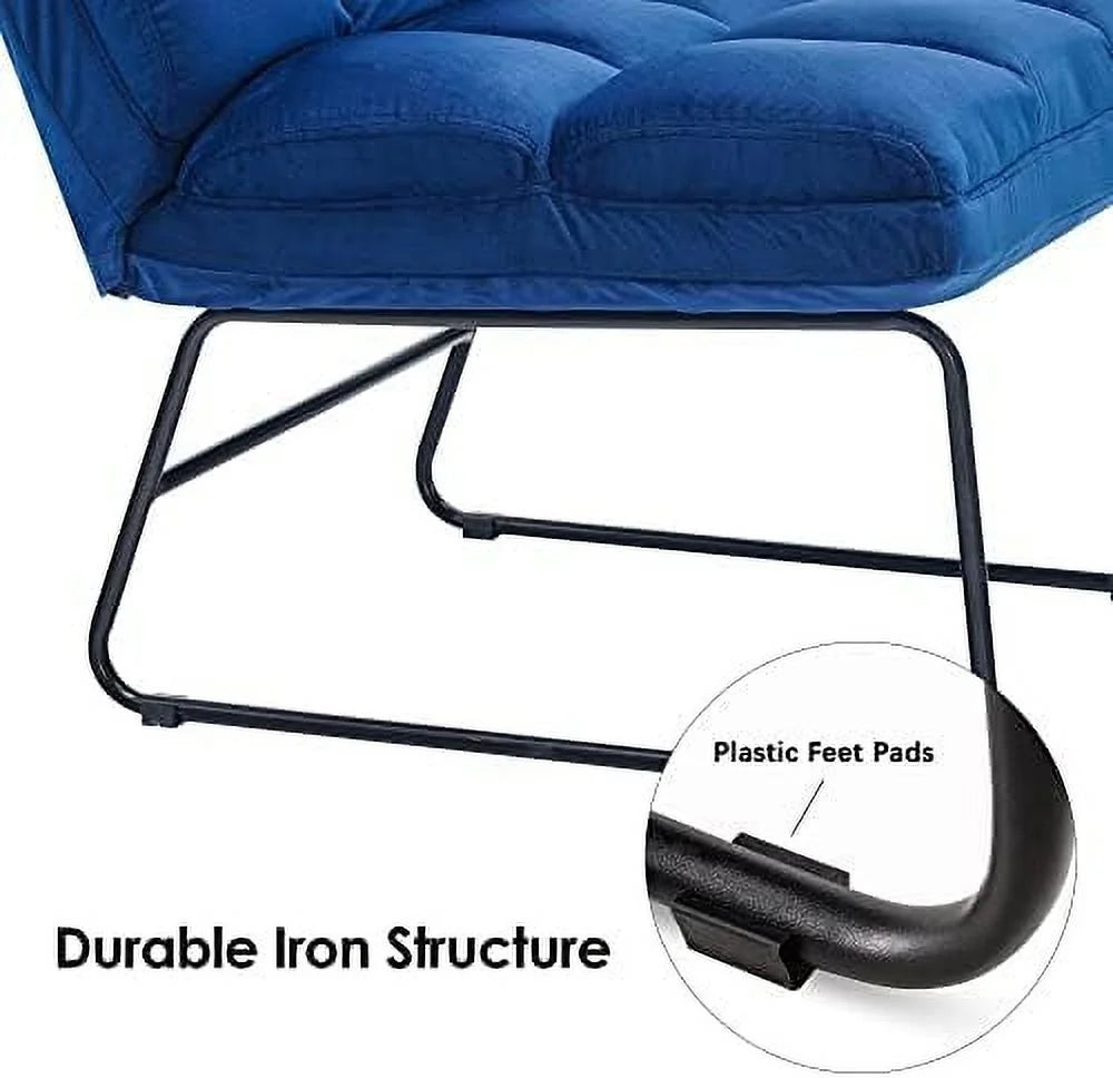 Dark Grey Velvet 2-Seater Armless Loveseat Sofa D305022
