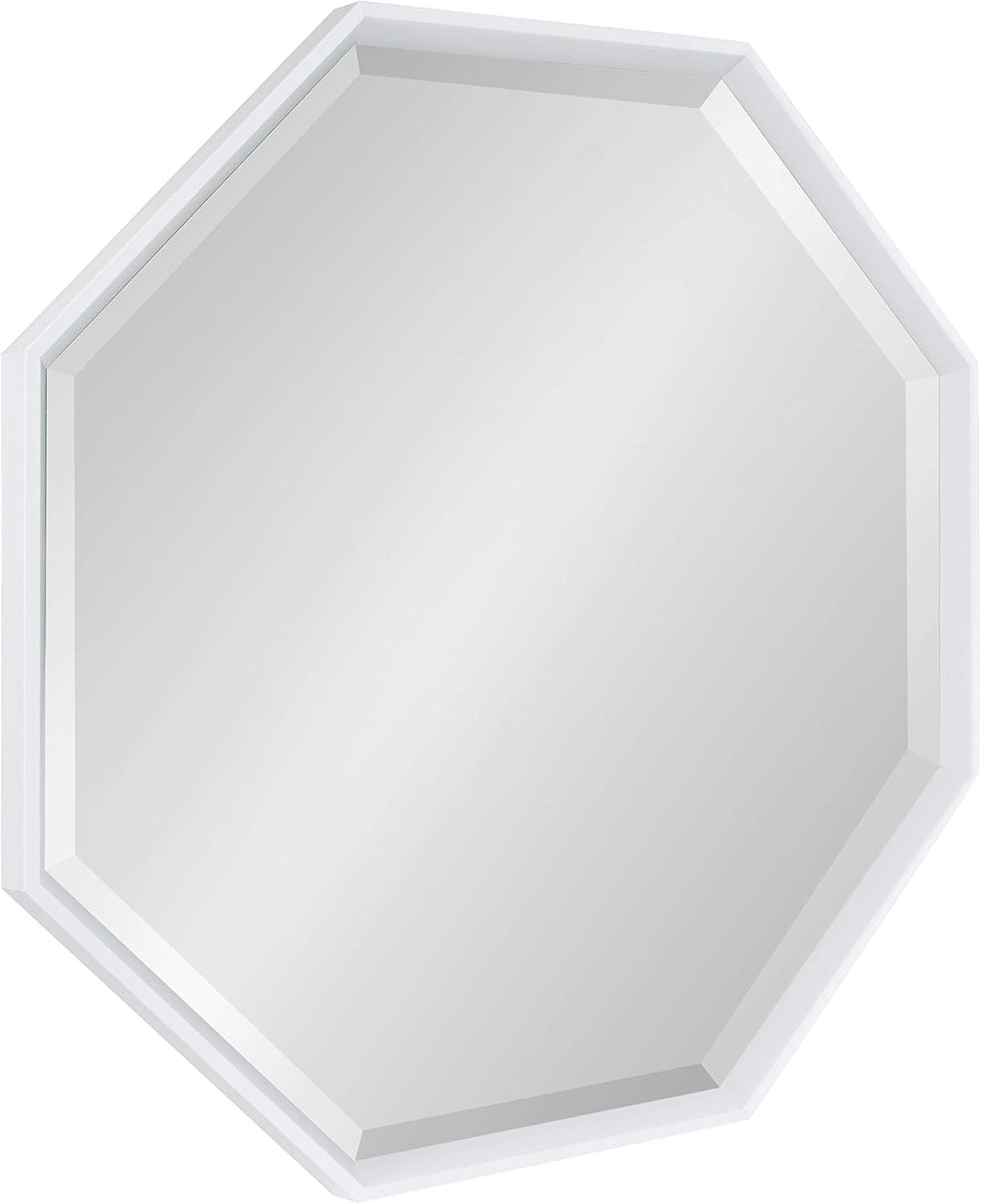 Large Octagon Frame Wall Mirror, 31.5 x 31.5, White W87666